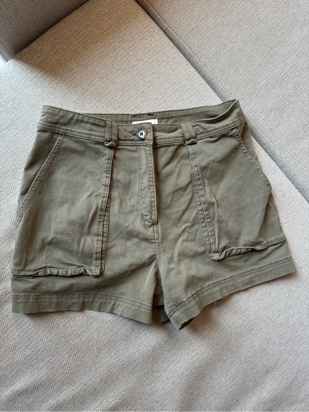 H&M Olive Utility Pocket Cargo Shorts